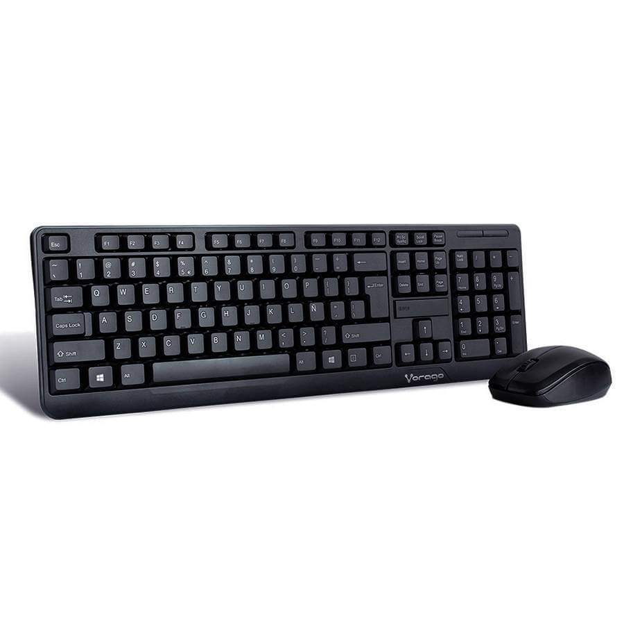 Viscoso Recogiendo hojas Abastecer KM-105 Kit de teclado y mouse alámbricos - Vorago -