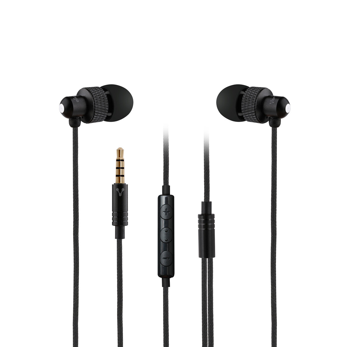 Vorago Audífonos 3.5 mm Ep-304, Negro