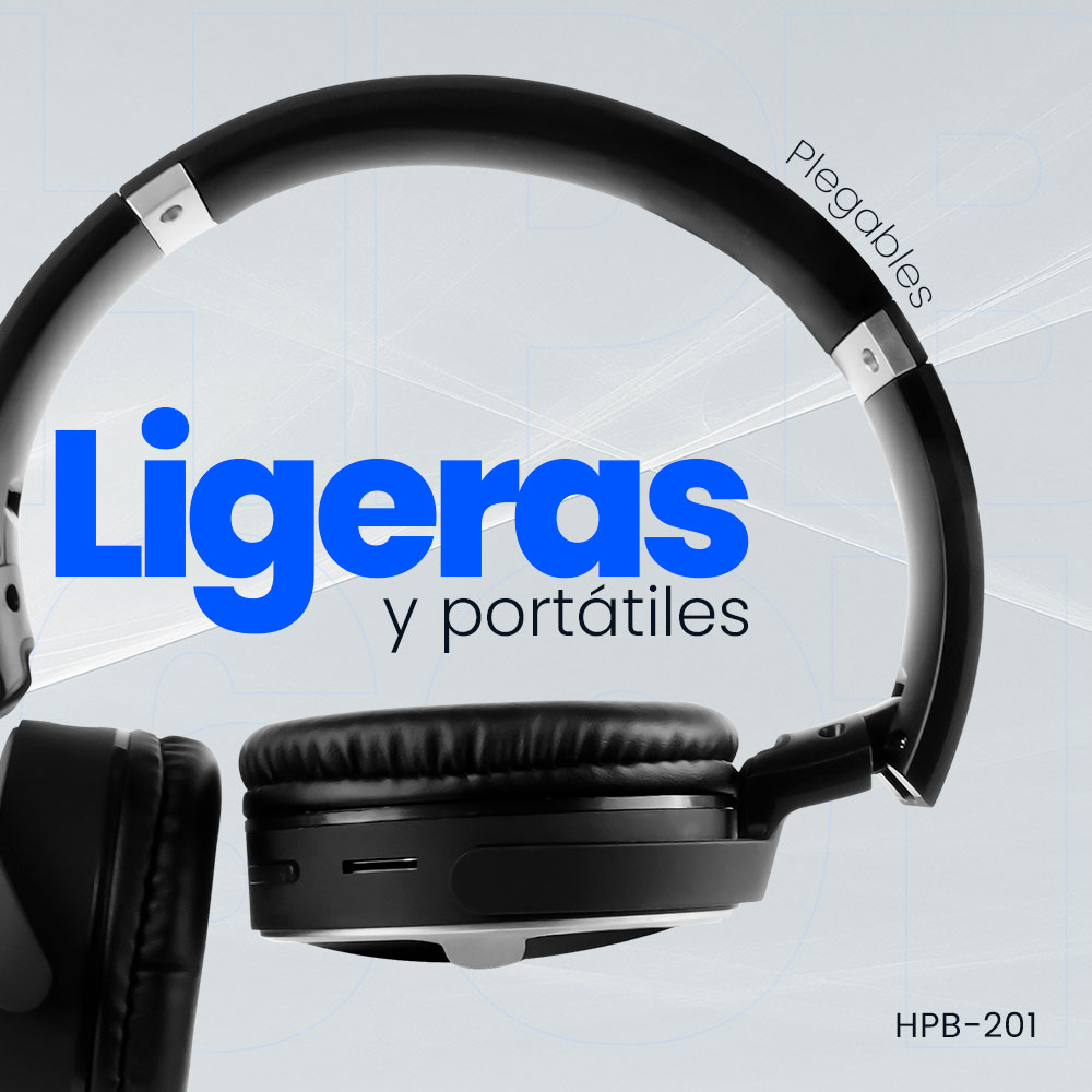 Vorago HPB-201 Diadema Bluetooth Manos Libres Bluetooth 5.0 Ligeras Plegables Bateria De Larga Duracion Ligeros