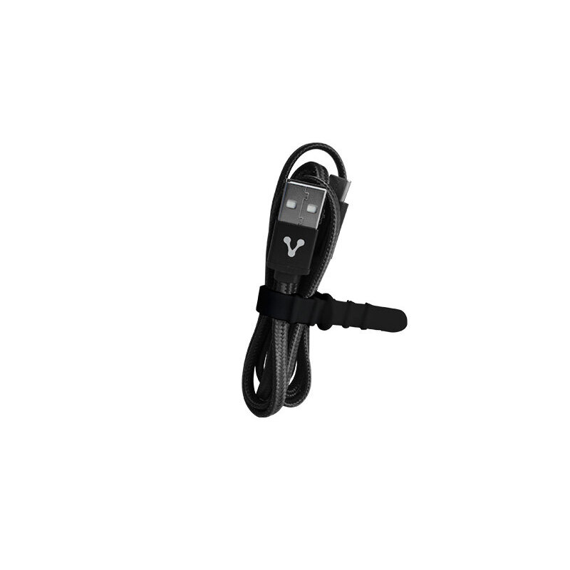 Vorago CAB-123 Cable USB a Tipo C para Datos y Carga Rápida, 1 Metro, Cubierta de Nylon