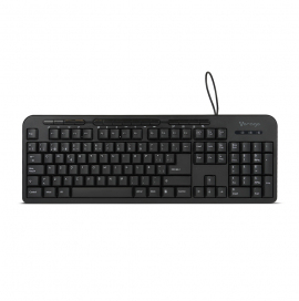 Vorago KB-204 Teclado Multimedia Alambrico USB Listo para Usar Resistente Teclado En Español