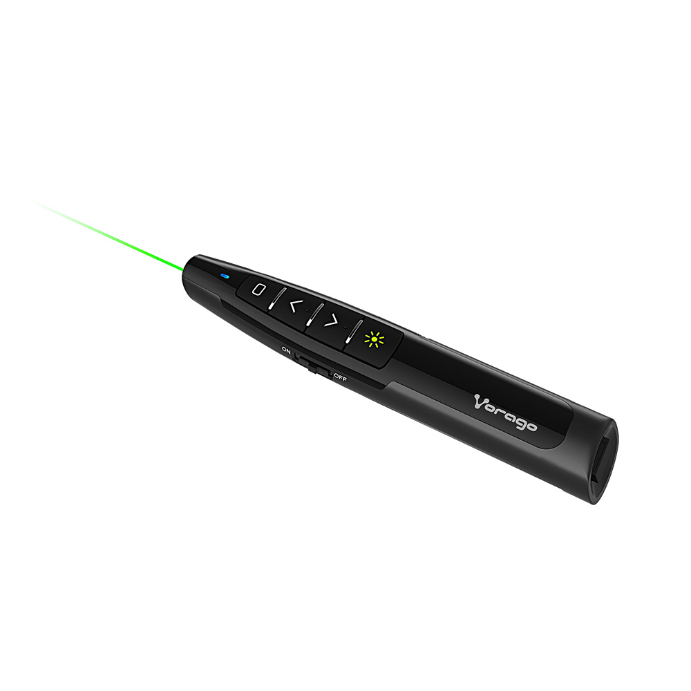 PRESENTADOR LASER VORAGO LASP-400 CONTROL DE DIAPOSITIVAS LUZ VERDE