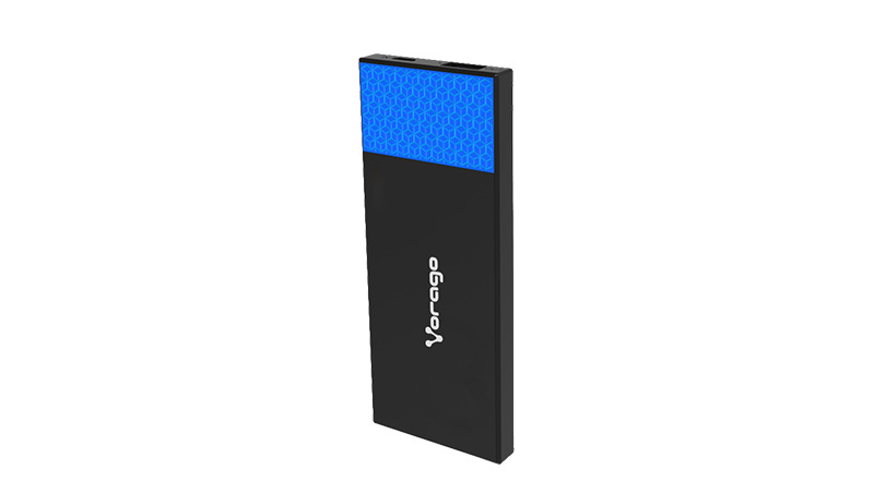 POWER BANK VORAGO PB-200 3800 mAh 1 USB  NEGRO/AZUL