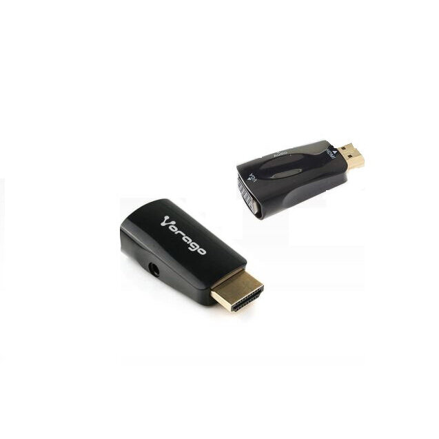 Vorago ADP-208 Adaptador Video y Audio HDMI a VGA, 3.5 mm, para Monitor, Pantalla o Proyector, Incluye Convertidor HDMI a Micro y Mini HDMI