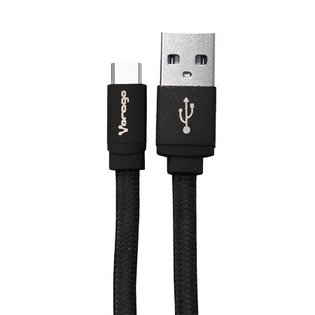Vorago CAB-214 Cable USB A Tipo C 2 Metros Negro