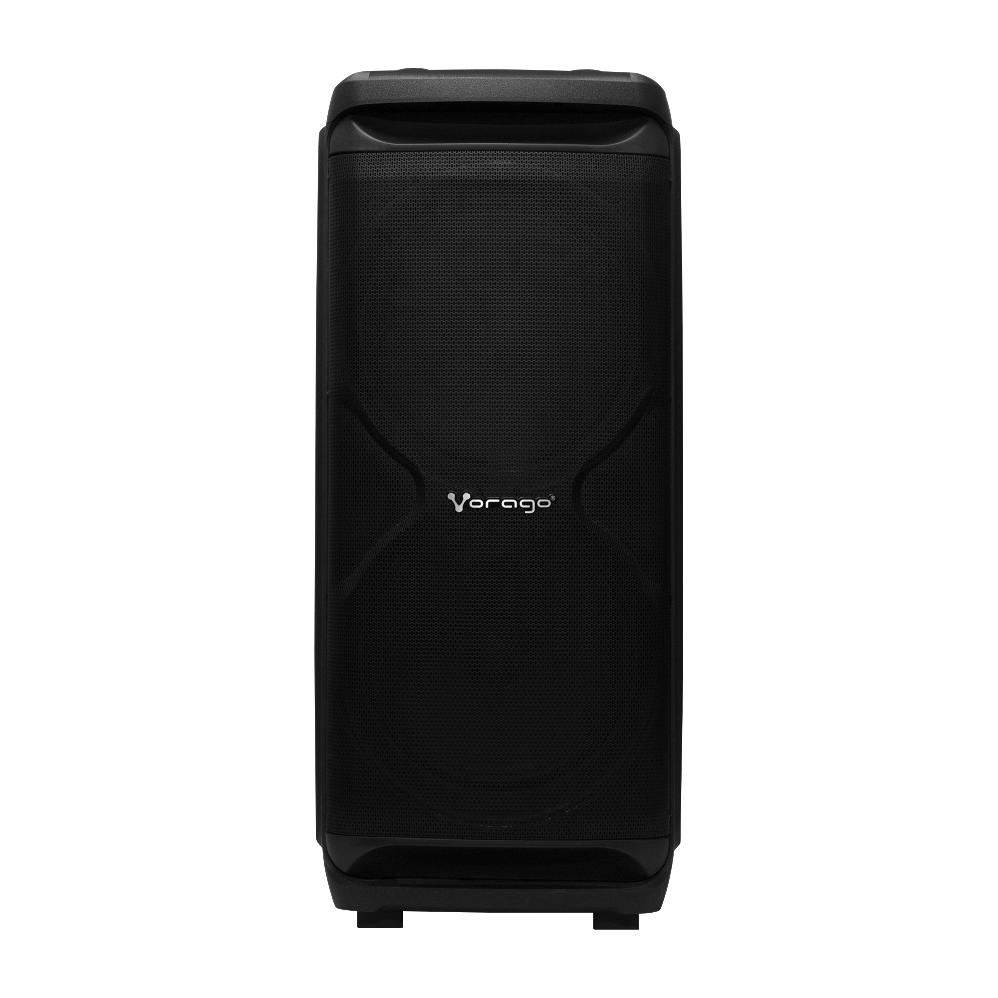 Vorago Bocina KSP-800 Karaoke Doble de 15 Pulgadas Amplificada Recargable Bafle Incluye Microfono Inalámbrico
