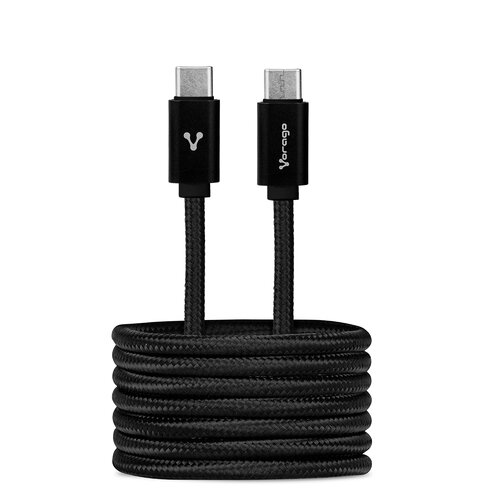 Vorago CAB-124 Cable USB tipo C, 1 m, transferencia de datos, negro