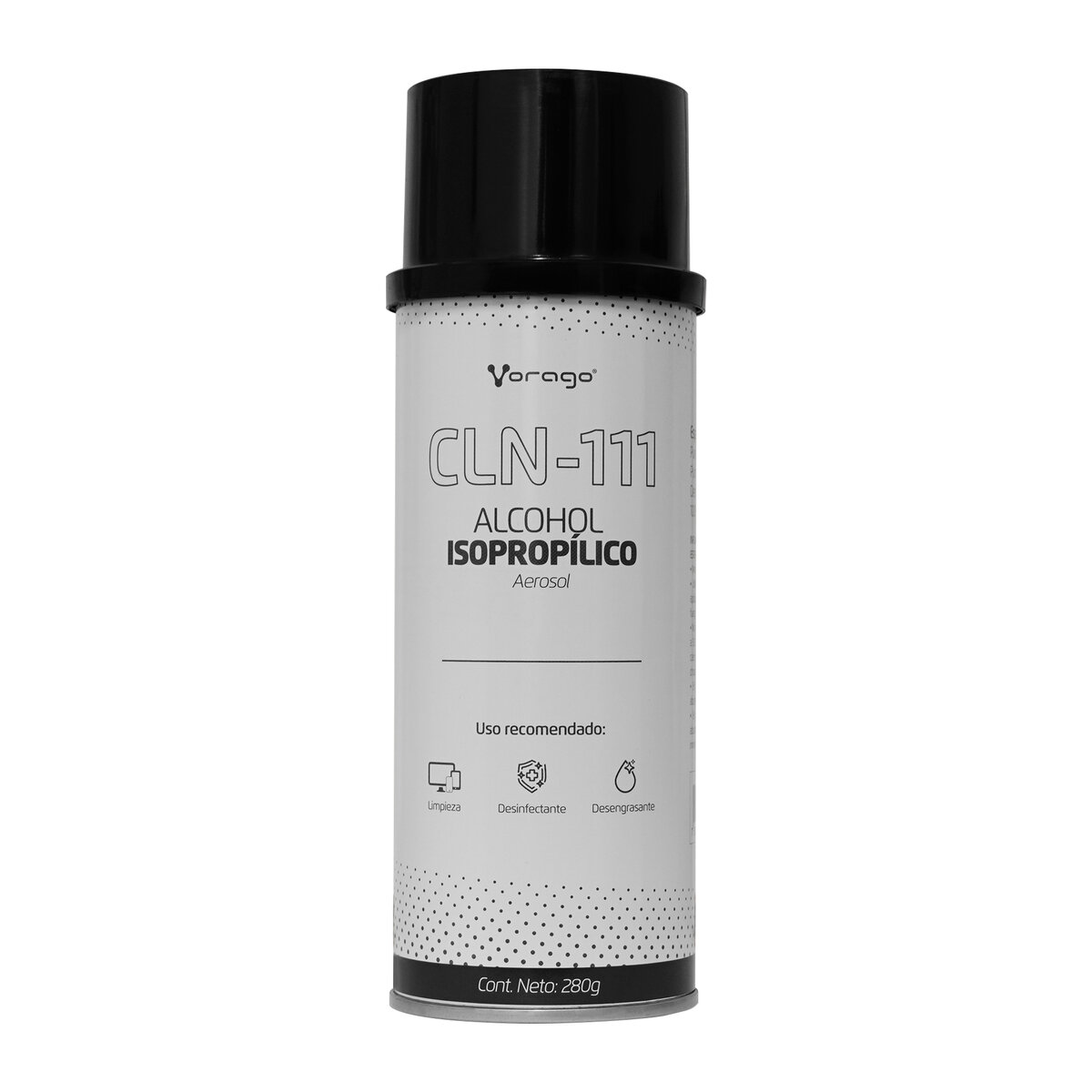 Alcohol Isopropilico en Aerosol CLN-111, 280G, para limpieza de circuitos electronicos