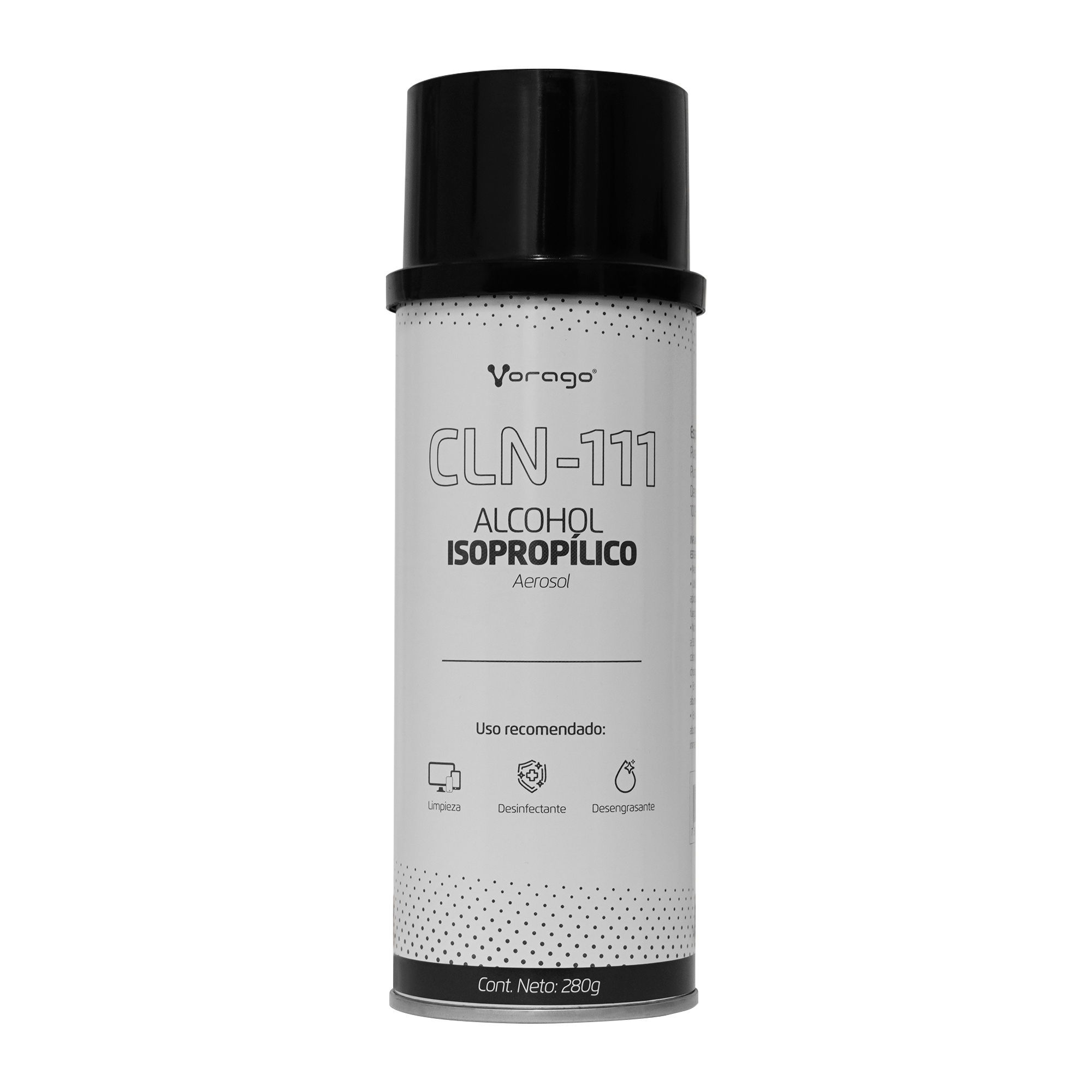 Alcohol Isopropilico en Aerosol CLN-111, 280G, para limpieza de circuitos electronicos