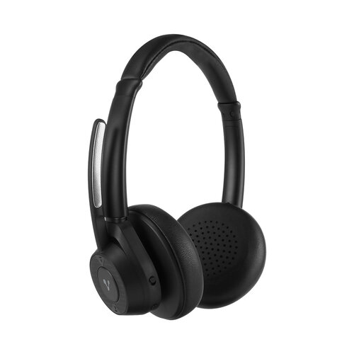 Vorago HSB-500 Diadema Bluetooth Inalámbricas con Micrófono Abatible, Bluetooth 5.1, Conexión Dual, USB Tipo C, Batería de Litio-Ion, Super Bass