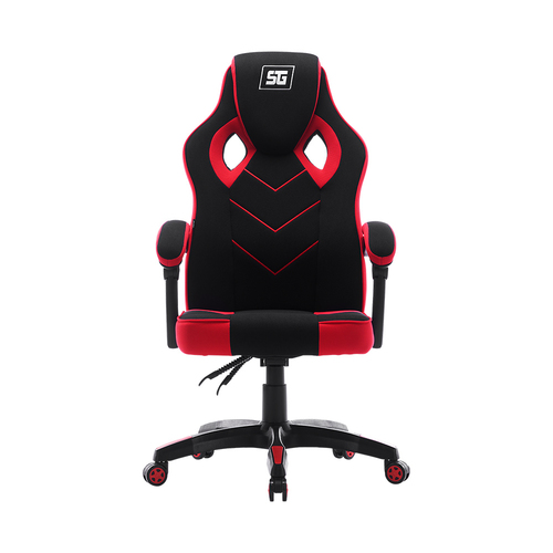 Vorago Silla Gamer Start The Game CGC301-RD, Reclinable, Descansa Brazos, Ruedas Giratorias, hasta 120kg, Forro en Tela Color Negro/Rojo