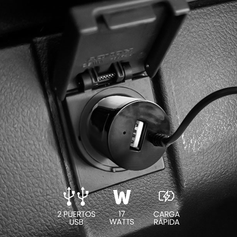 Cargador De Auto Vorago Au-303 Usb-c Y A 20w Carga Rapida Color Negro
