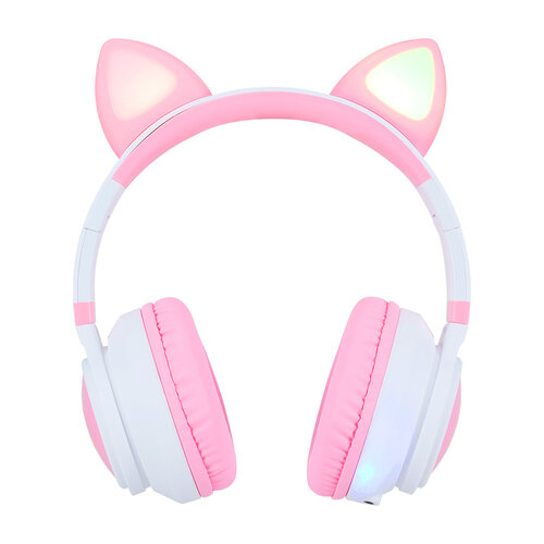 Vorago HPB-300-K Audifonos Inalambricos Diadema USB Tipo C RGB Manos Libres Musica por 6 Horas Diseño Especial