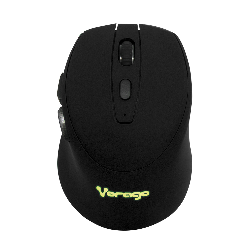 Vorago MO-306-BK Mouse Inalámbrico 1000/1600/2400 DPI Recargable Negro