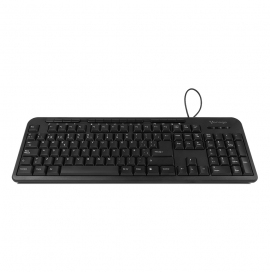 Vorago KB-204 Teclado Multimedia Alambrico USB Listo para Usar Resistente Teclado En Español