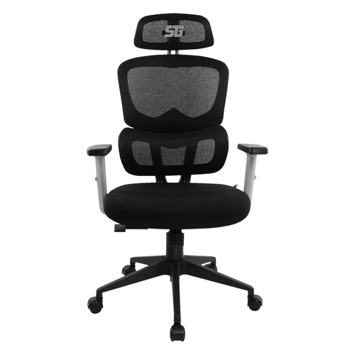 Vorago Start The Game CGM-400-BK Silla Gamer Mesh Resplado Reclinable Ruedas 50 Mm Ajuste De Altura Soporta hasta 150 Kg Piston Clase 4 Malla Transpirable Estructura Metalica Color Negro