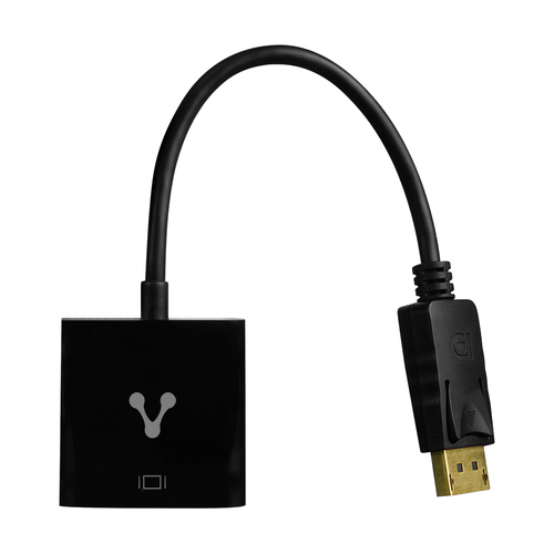Vorago ADP-301 Adaptador Displayport a VGA hasta 1080P a 60Hz Full HD Flexible Plug and Play Compatible con Computadora De Escritorio Laptop Portatil Pc Cable De Monitor