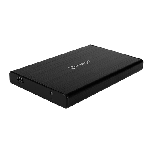 Vorago HDD-202 Enclousure Gabinete para Disco SATA USB Tipo C 3.1 Soporta hasta 2 TB HDD/SDD 10 GB De Transferencia Carcasa para Disco Duro.