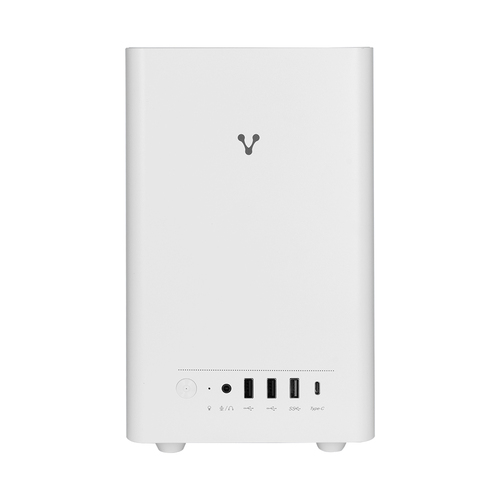 Gab-210 Gabinete para Computadora USB-C Flujo De Aire USB 3.0 Durable mATX Carcasa para Pc Chasis Ventilador De 60 mm Micro ATX y ATX Color Blanco