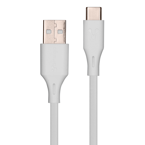 Vorago CAB-C01W Cable Usb Tipo C 1 Metro De Longitud Carga Rapida y Transferencia De Datos Color Blanco