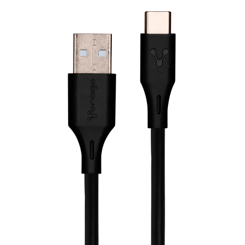 Vorago CAB-C01B Cable Usb Tipo C 1 Metro De Longitud Carga Rapida y Transferencia De Datos Color Negro