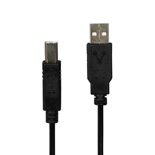 Cable para Impresora Vorago CAB-AB018 de Conector USB-A a USB-B, 1.8m. Color Negro.