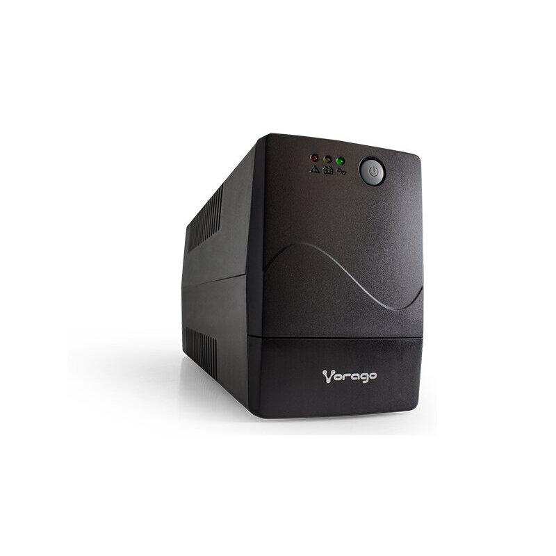 Vorago UPS-301 No Break, Batería de Respaldo de Hasta 20 min. 6 Contactos, Supresor de Picos, 800 VA, 480 W., Ideal Para Apagones y Cortes de Energia, Hogar y Oficina, Pc y Monitor
