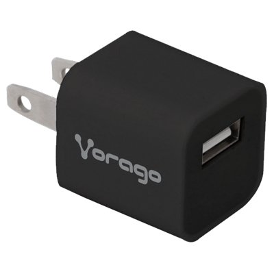 Vorago AU-105-V2-BK Cargador para Pared con 1 Puerto USB, Negro Blister