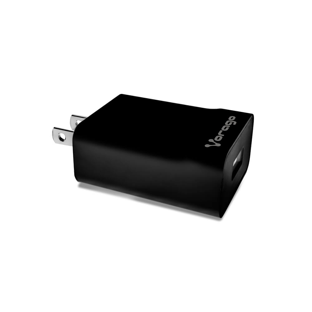 Cargador Para Pared Vorago Fast Charge 3.0a 1 Usb Negro
