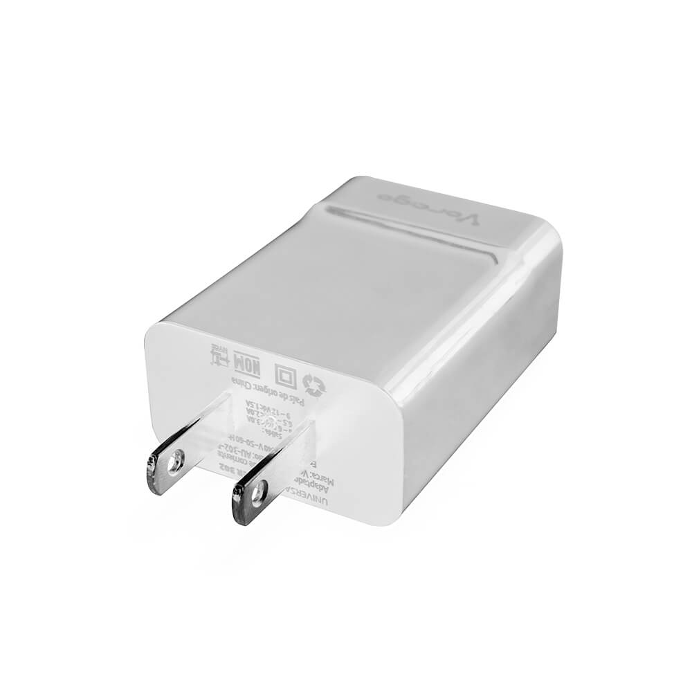 Cargador Para Pared Vorago Fast Charge 3.0a 1 Usb Blanco