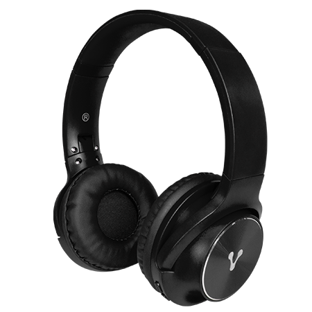 Vorago HPB-200 Diadema Bluetooth, Manos Libres, Control de Música y Volúmen, Plegable, Color Negro.