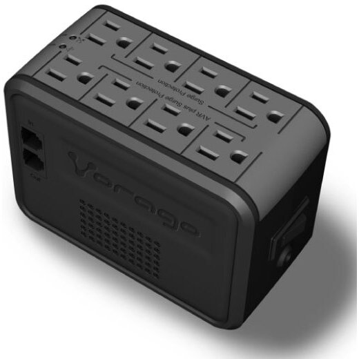 Vorago AVR-100 Regulador de Voltaje con Supresor de Picos, 8 Contactos, 1000 VA. 480W