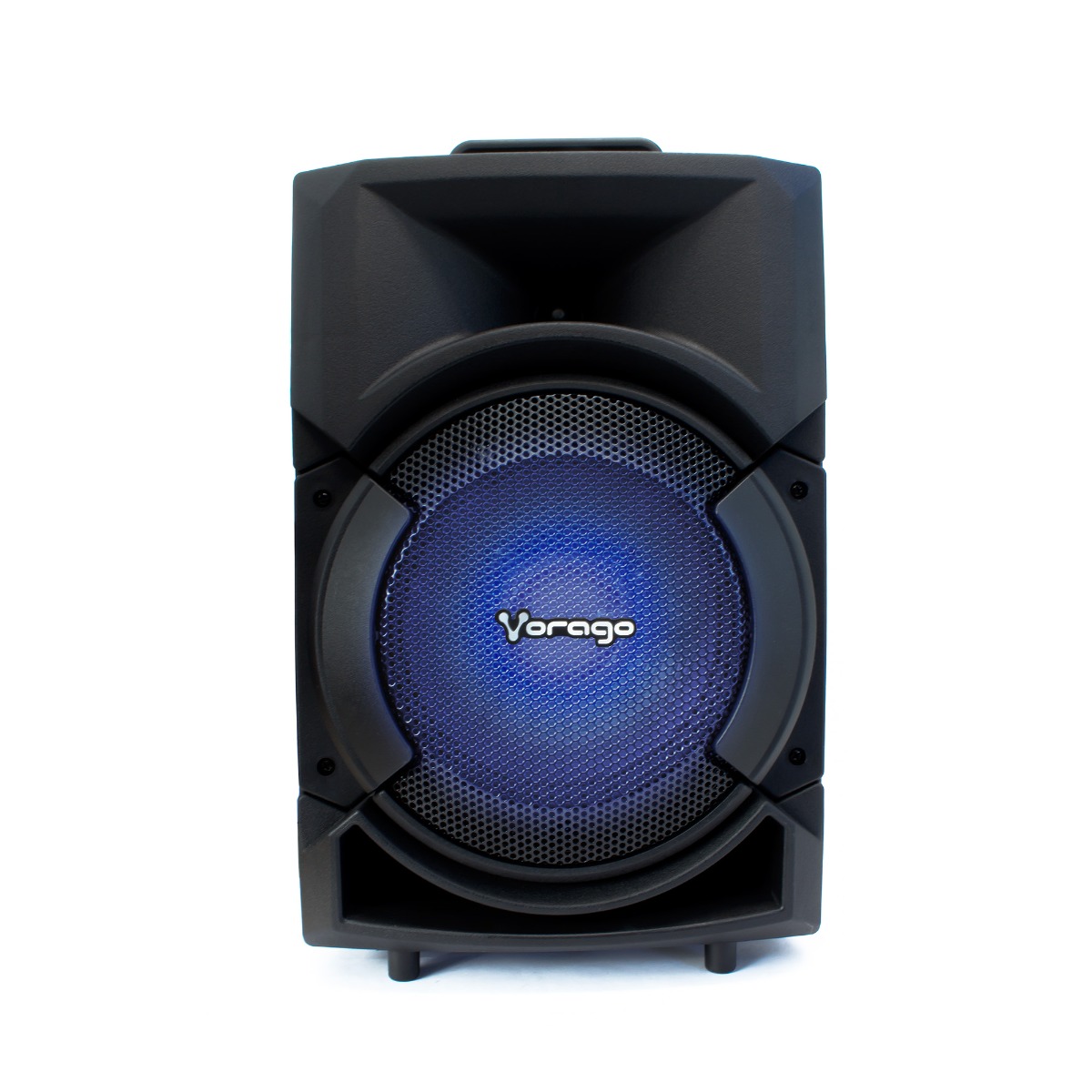 Vorago Bocina KSP-300 Bafle 8   Bluetooth, TWS, con Micrófono, Karaoke, USB, TF, Inalambrica, Recargable, Bass, Luz Led, iPhone, Android, Celular, Portatil