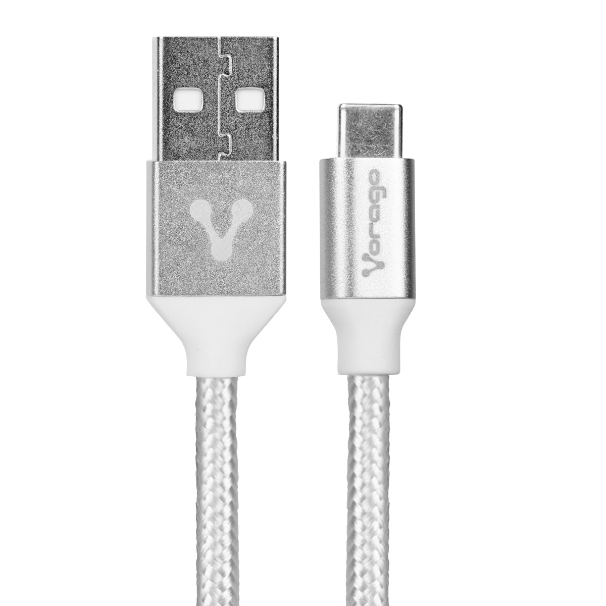 CABLE VORAGO CAB-123 BLANCO USB-TIPO C  1 METRO CARGA RAPIDA