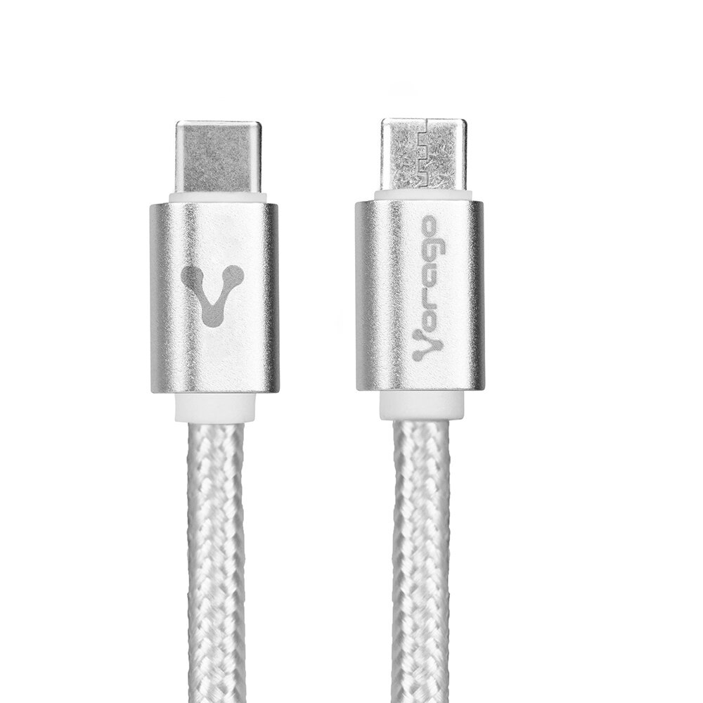 Vorago CAB-124 Cable USB tipo C, 1 m, transferencia de datos, blanco