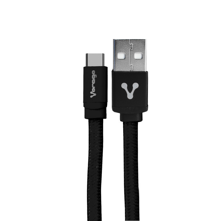 Vorago CAB-214 Cable USB A Tipo C 2 Metros Negro