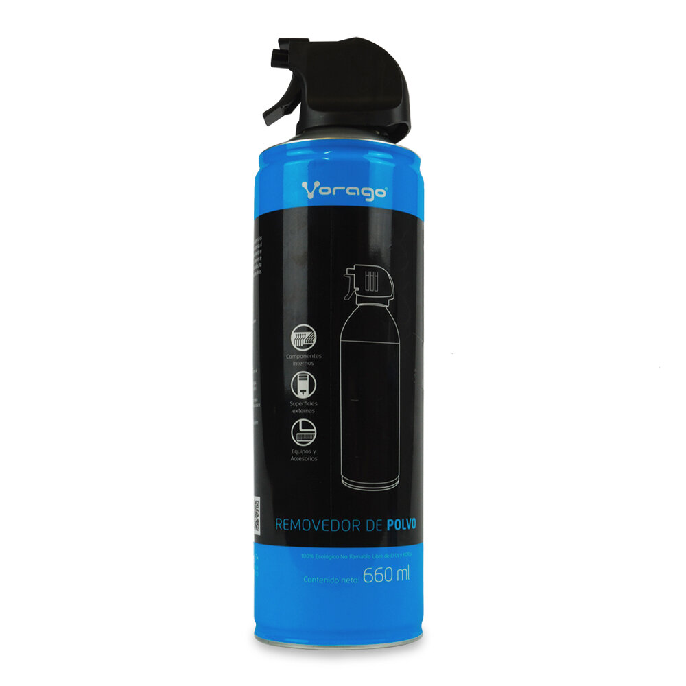 Vorago CLN-300 Aire comprimido 660 ml Removedor de Polvo para Limpieza de Componentes