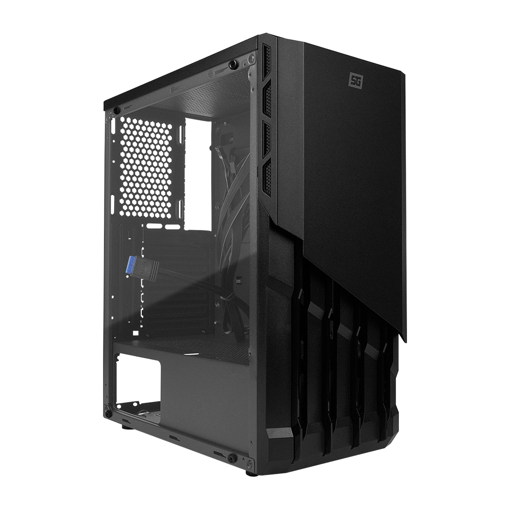 Vorago Start The Game Gabinete Gamer CSG-530 ATX, hasta 6 Ventiladores Cristal Templado soporta enfriamiento líquido