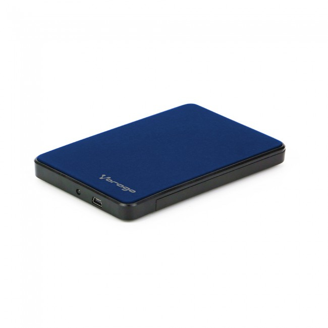 Vorago HDD-102 Gabinete Case para Disco Duro 2.5   de Aluminio, USB 2.0, Azul