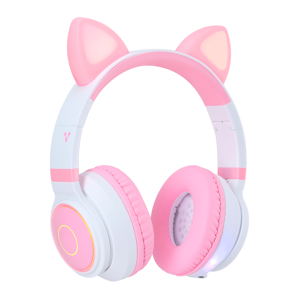 Vorago HPB-300-K Audifonos Inalambricos Diadema USB Tipo C RGB Manos Libres Musica por 6 Horas Diseño Especial