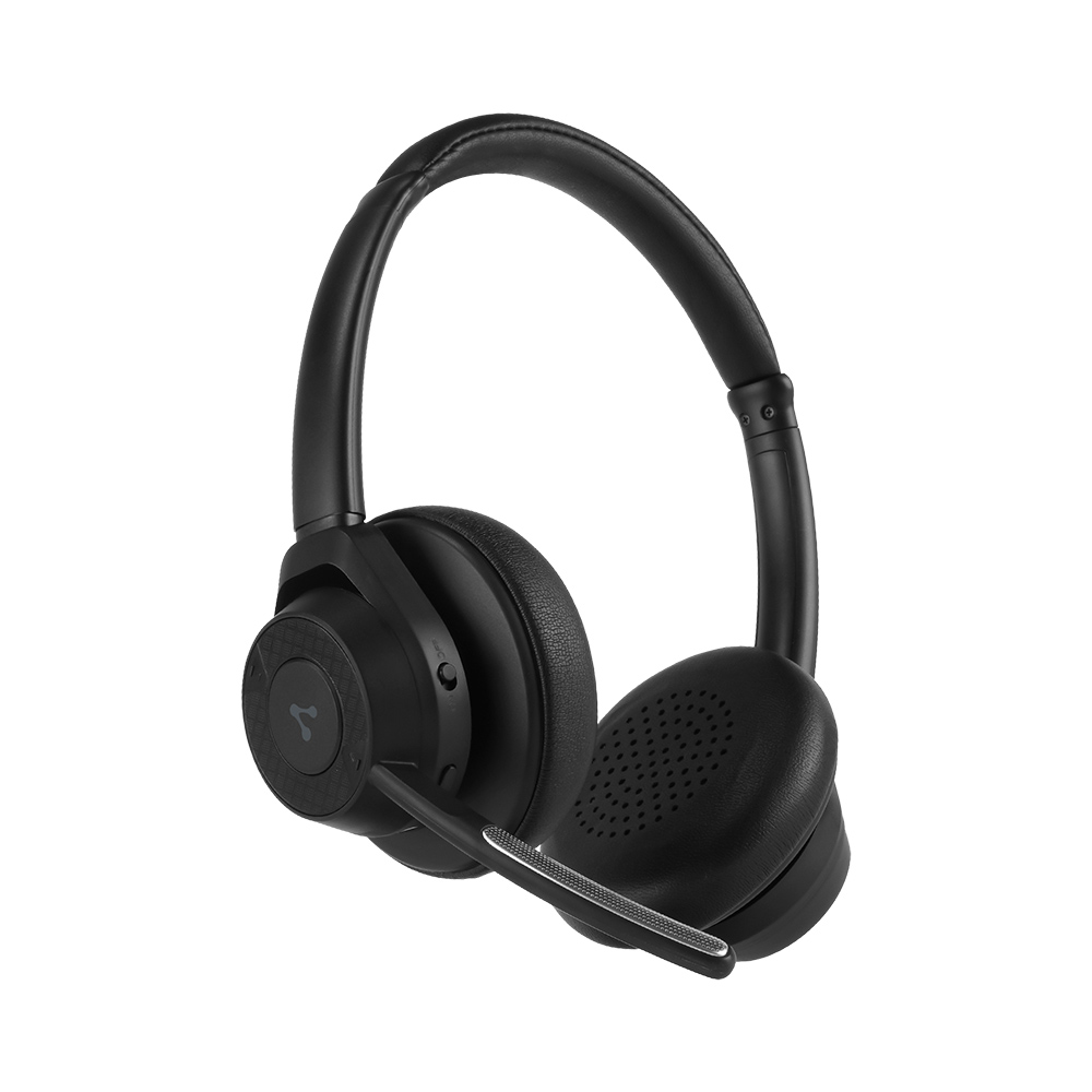 Vorago HSB-500 Diadema Bluetooth Inalámbricas con Micrófono Abatible, Bluetooth 5.1, Conexión Dual, USB Tipo C, Batería de Litio-Ion, Super Bass
