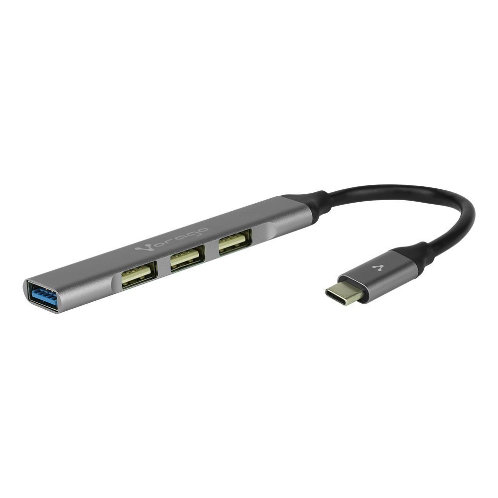 Vorago Hub Concentrador HU-200 4 Puertos USB Slim Tipo C