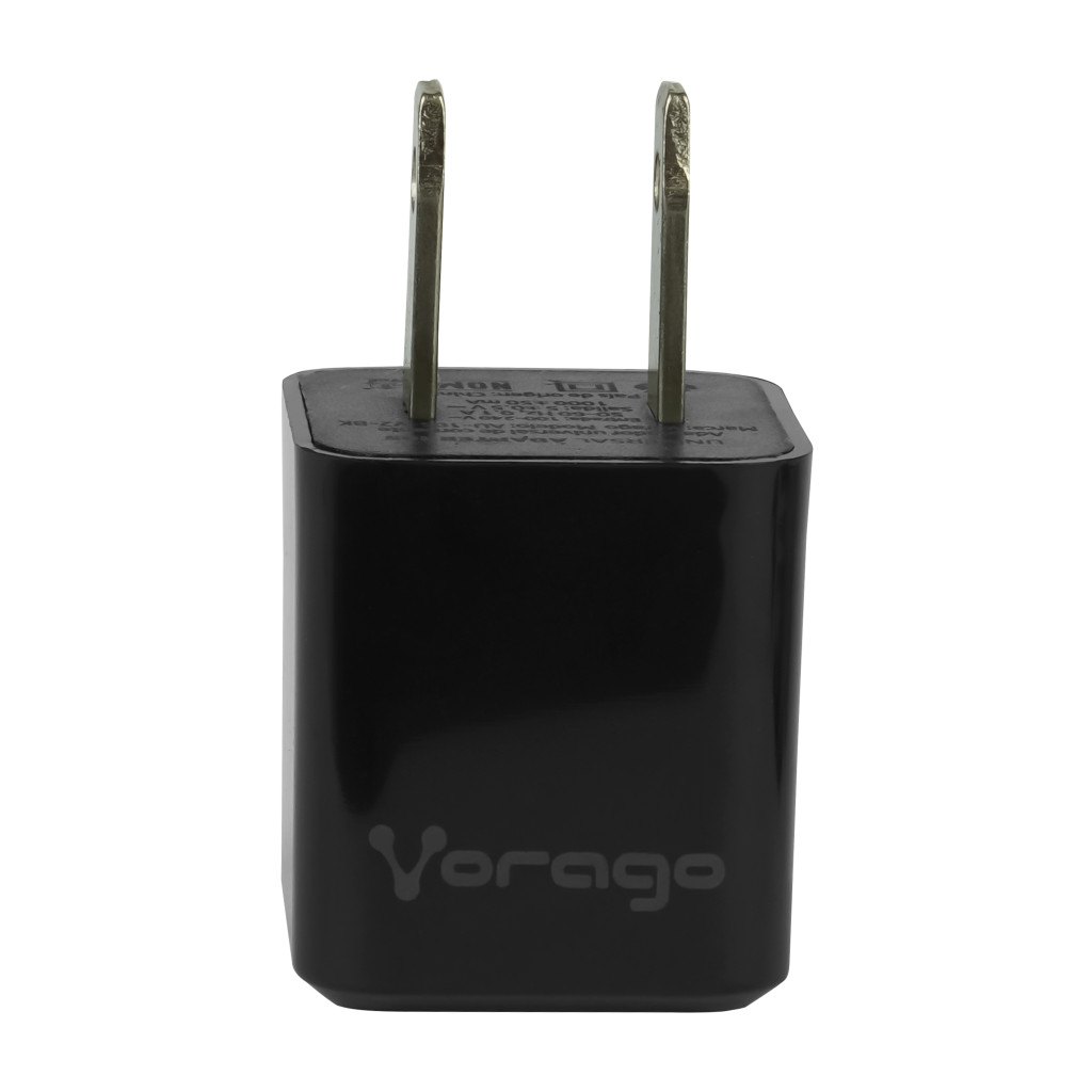 Vorago AU-105-V2-BK Cargador para Pared con 1 Puerto USB, Negro Blister