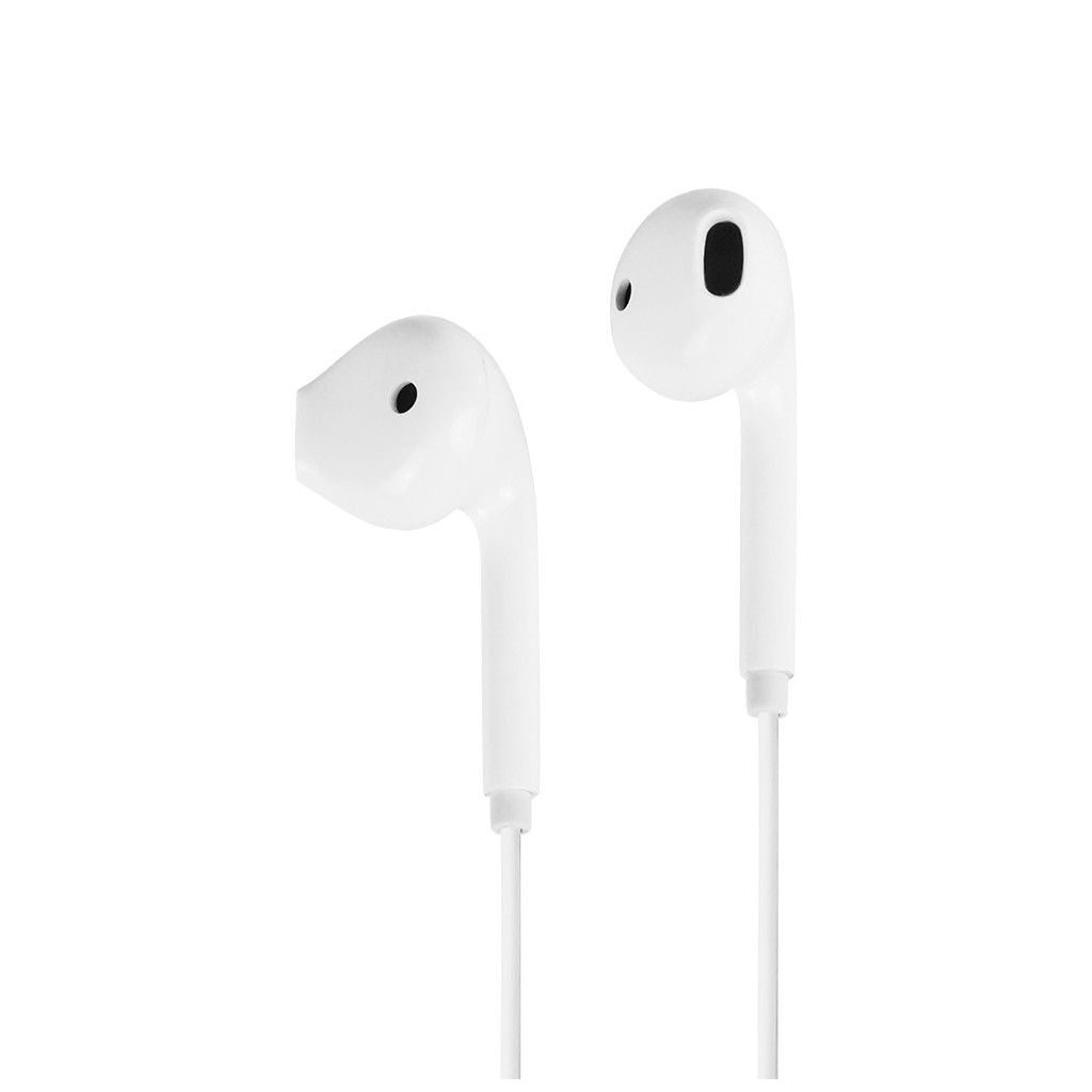 Vorago EP-201-V2 Audífonos Alámbricos 3.5 Super Bass con Manos Libres y Cancelación De Ruido Potencia y Comodidad Celular Juegos Color Blanco.