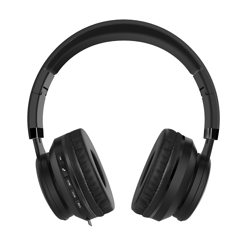 Vorago HPB-201-LED Diadema Bluetooth, Luz Led, Micro SD, Jack 3.5 mm, Manos Libres, Plegables, Super Bass