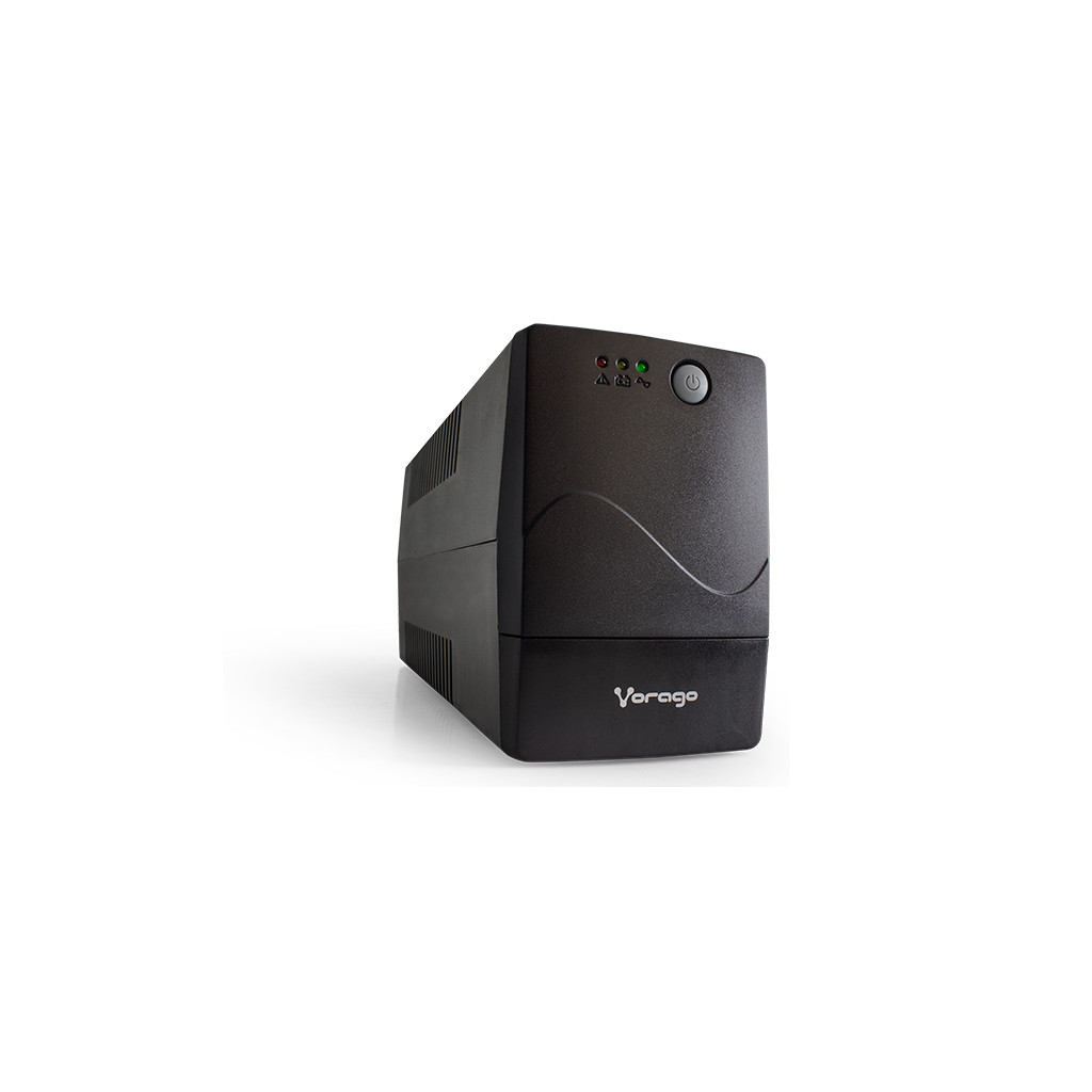 Vorago UPS-301 No Break, Batería de Respaldo de Hasta 20 min. 6 Contactos, Supresor de Picos, 800 VA, 480 W., Ideal Para Apagones y Cortes de Energia, Hogar y Oficina, Pc y Monitor