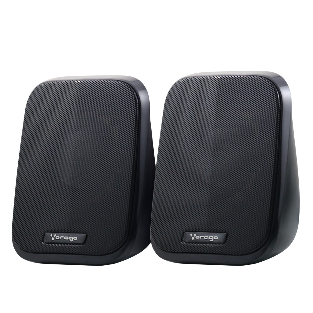Vorago SPK-107 Bocinas Para Computadora 2.0, 6w 3.5 mm, USB, Luces Azules