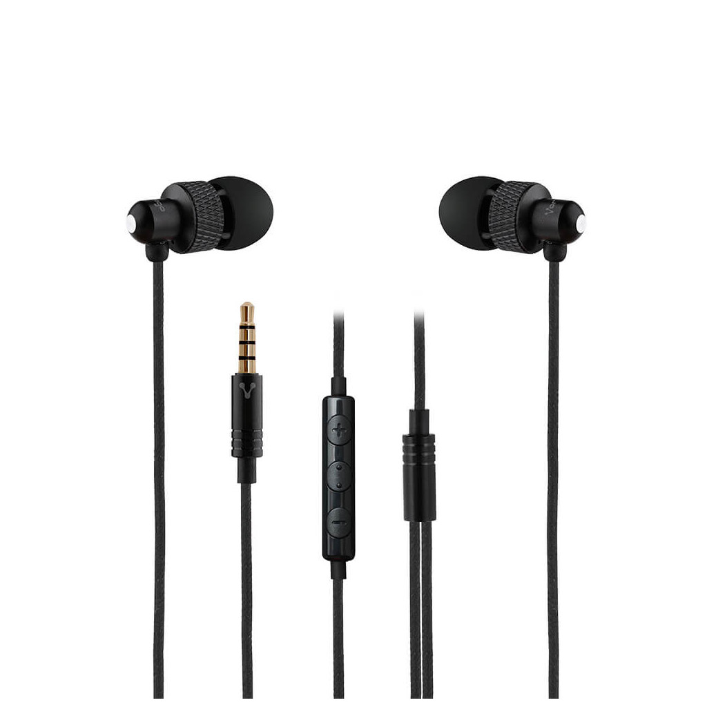 Vorago Audífonos 3.5 mm Ep-304, Negro