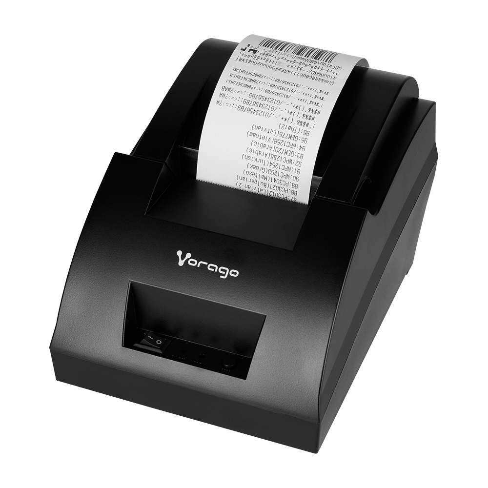 Vorago MNP-158 Impresora Termica Usb/Rj11 203 dpi´s Papel de 58 Mm Impresion Termica Velocidad 90 mm/s Impresora De Tickets Punto De Venta