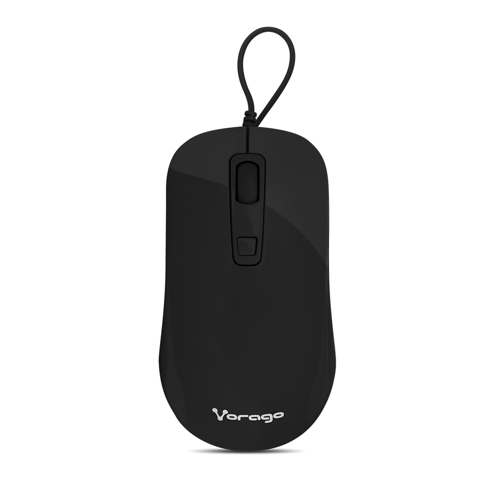 MOUSE VORAGO MO-102 NEGRO OPTICO ALAMBRICO 1000 DPIS USB